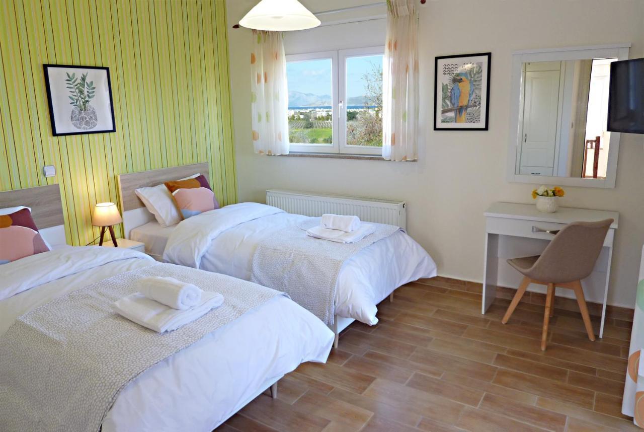 Panoramic Sea View Villa 4 Min To Beach Tigaki Esterno foto